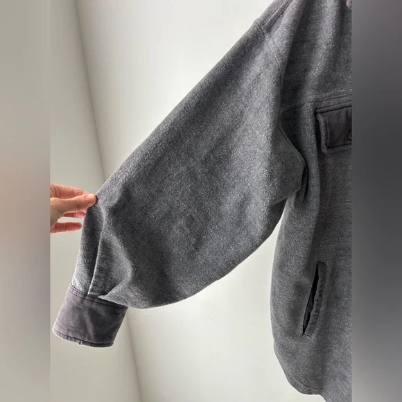 Free People Ruby Jacket Incense Gray Medium Oversized Slouchy Shacket - Picture 5 of 9